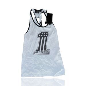 Harley-Davidson Women's Twist Back Tank Top Light Blue Size XL Easy Rider:Summer